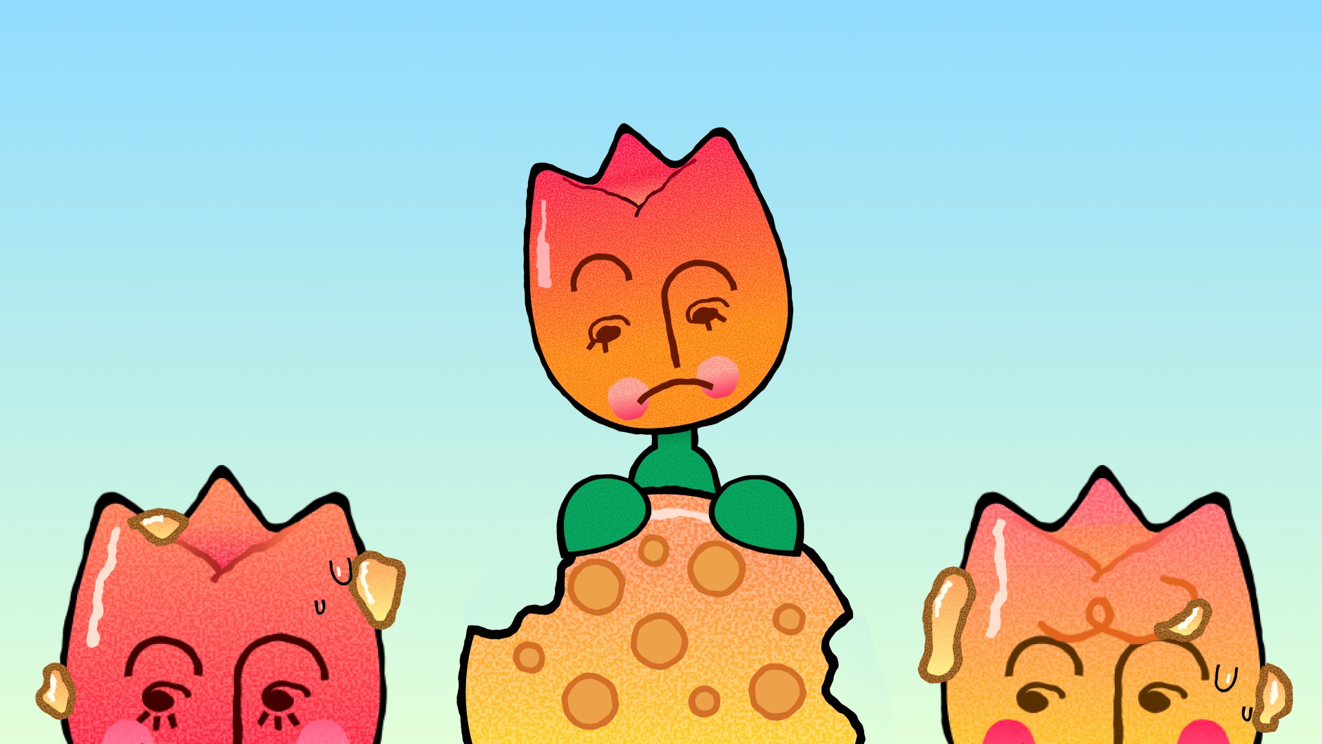 Hollandaise Creamery mascots Tam and Tmm